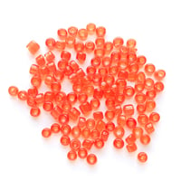 シードビーズ　（JFK020　オレンジ　size外径:約3.3mm)    【4g】