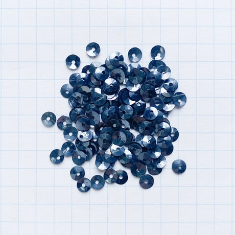 スパンコール ゼラチン製　3.5mm（coha065 メタルブラック）【0.5g】