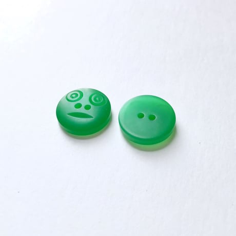 スマイルボタン 　(Sサイズ　エメラルド)