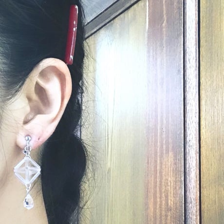 ＊完成品＊ idola Original Kit 「オクタヒドロンのイヤリング・正八角形 ver」
