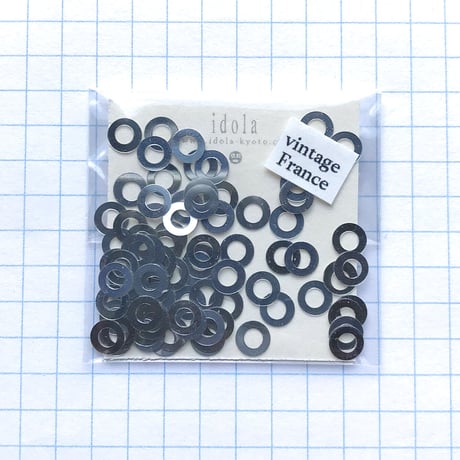 スパンコール リング　5mm（FSCA260 シルバー）【0.3g】
