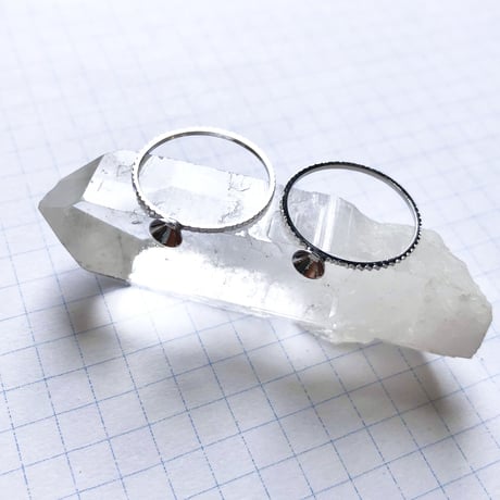 貼り付けリングパーツ・円錐型カップ（Φ4mm×2mm　シルバー)  【2個セット】