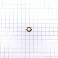 メタルフラワービーズ（FEM019　Φ7mm　ゴールド)【4個】