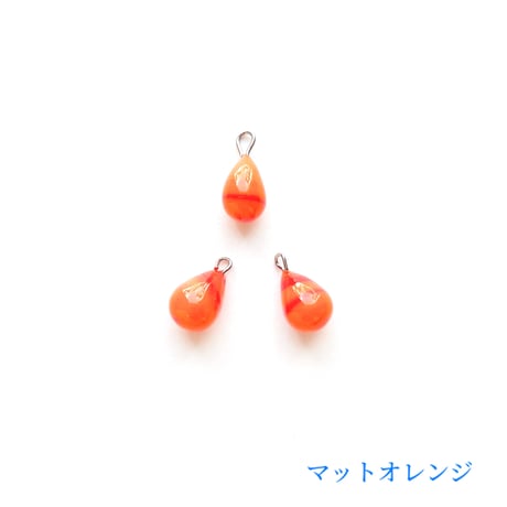 カン付きドロップビーズ（FJ089　ウォームカラー）