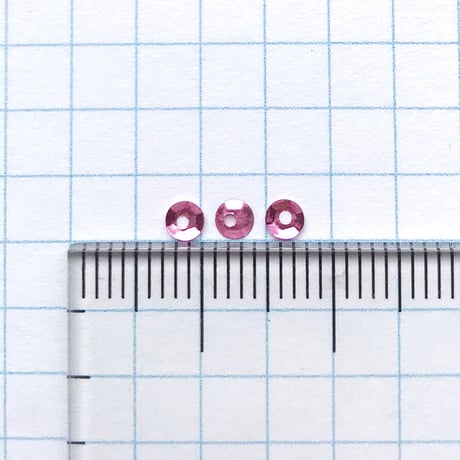 スパンコール 亀甲　3mm（coha503 メタリックライトピンク）【0.4g】