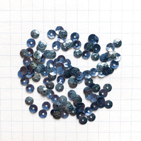 スパンコール ゼラチン製 亀甲　4mm（FSCA168  メタリックブルー）【0.5g】