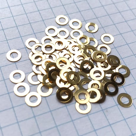スパンコール リング　5mm（FSCA259 ゴールド）【0.3g】