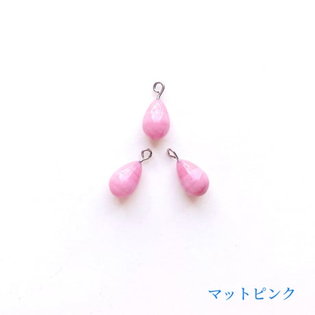 カン付きドロップビーズ（FJ089　ウォームカラー）