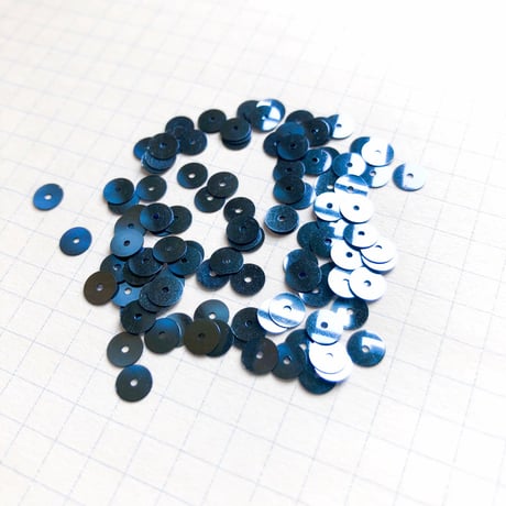 スパンコール ラウンド 5mm（FSCA227  メタリックネイビーブルー）【0.5g】