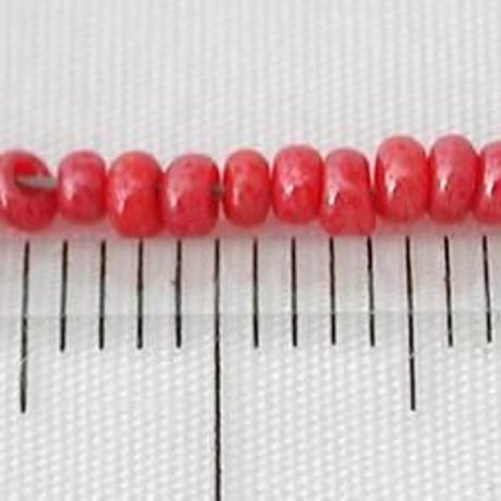 シードビーズ　（JFK013　レッド　size外径:約2.0mm)    【4g】
