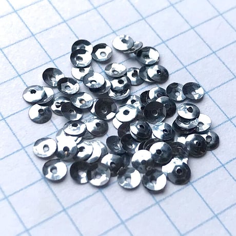 スパンコール 亀甲　3mm（coha516 メタリックライトブルー）【0.4g】