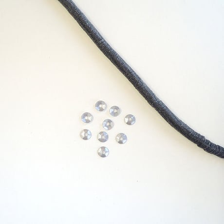 糸通しスパンコール 3mm 亀甲 （MFP1502C306　グレー）【1本】