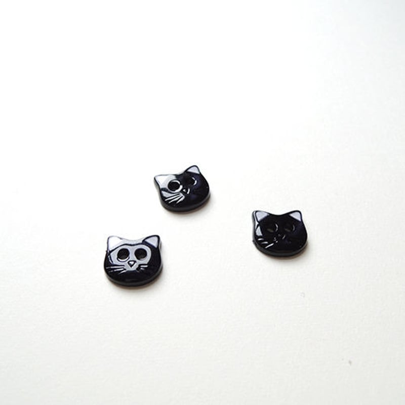 特別価格★【版画（額縁なし）】『ボタンコレクター』（猫） ネコのボタン(JB447026 ブラック) | idola