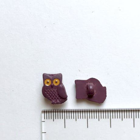 フクロウボタン (JB767225　ボルドー)