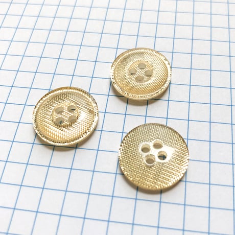 サンドウィッチボタン　（Φ15mm　ゴールド）