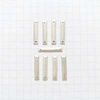スパンコール　メタル製　3mm×17mm（FSCA042 マットシルバー）【9枚】