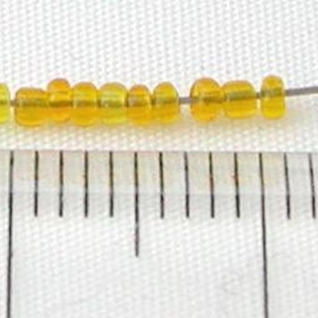 シードビーズ　（JFF006　イエロー　size外径:約1.4mm　丸小)    【4g】