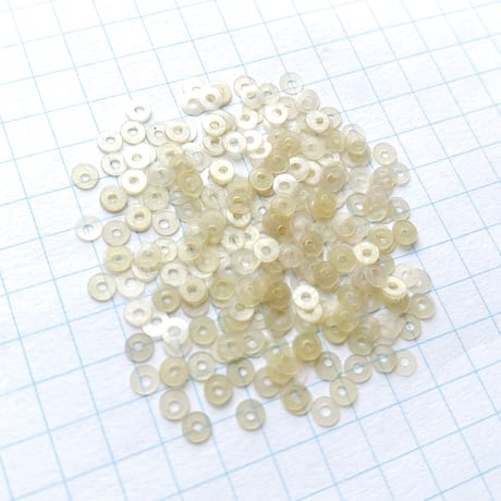 スパンコール ゼラチン製　3mm（coha298 ホワイト）【0.5g】