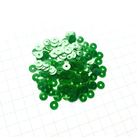 スパンコール　3.5mm（coha213 グリーン）【0.5g】