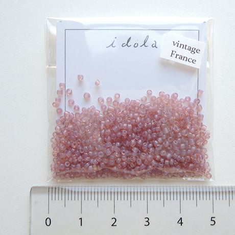 シードビーズ　（JFF166　ピンク　size外径:約1.8mm)    【4g】