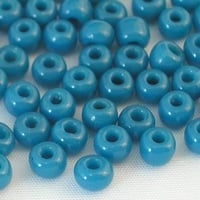 シードビーズ　（JFF312　ブルー　size:約4.6mm)   　【8g】