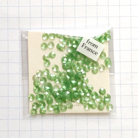 スパンコール 亀甲 3mm（FFS283　グリーン）【0.3g】