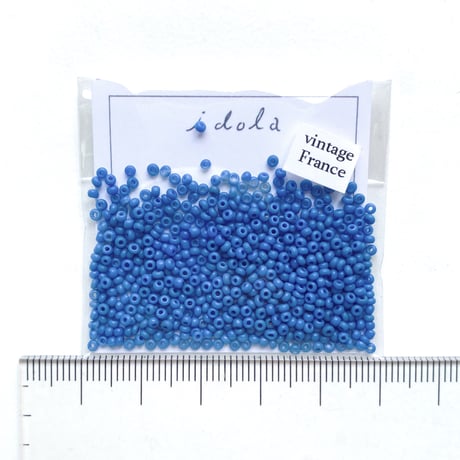 シードビーズ　（JFK045　ブルー　size外径:約2.0mm)    【4g】