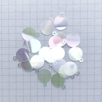 カン付きスパンコール 12×10mm（FFS054  オーロラ）【20枚セット】