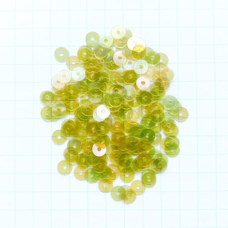 スパンコール 　4mm（coha209　クリアオリーブ）【0.5g】