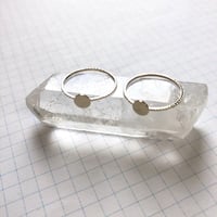 貼り付けリングパーツ・平皿（Φ5mm　ゴールド)  【2個セット】