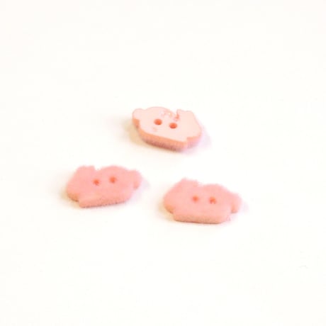 ライズボタン　ウサギ（JB736463 ピンク）