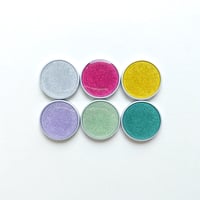銀縁ラウンドカボション(JB767030 Φ18mm クリアカラー）【２個セット】