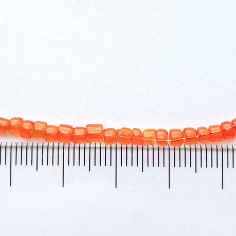シードビーズ　（JFK020　オレンジ　size外径:約3.3mm)    【4g】
