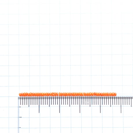 シードビーズ　（JFK050　オレンジ　size外径:約1.4mm)    【4g】