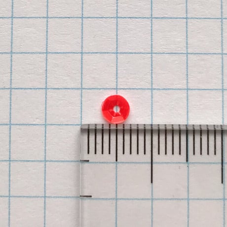 スパンコール 亀甲 4mm（FFS292レッド）【0.4g】