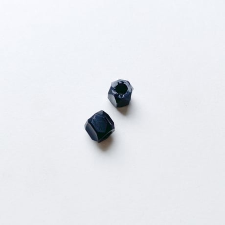 カット入りチューブビーズ (FEG40 ブラック) 【2個セット】