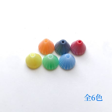 ストライプコーンビーズ（円錐型・約Φ10mm×7mm)