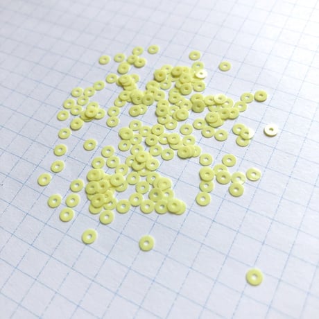 スパンコール ラウンド 3mm（FFS279  レモンイエロー）【0.3g】