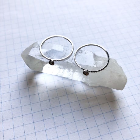 貼り付けリングパーツ・カップ型 S（Φ3mm×1mm　シルバー)  【2個セット】