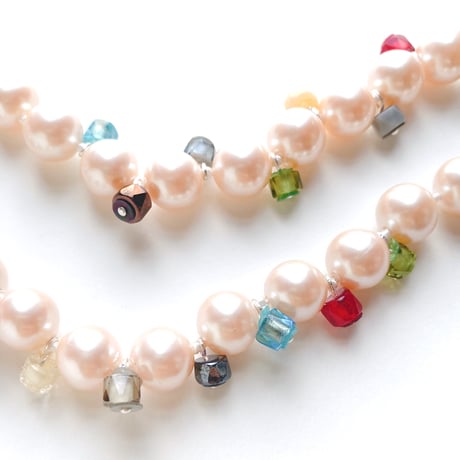 カット入りチューブビーズ（FJ110 メタルカラー)【単色・2個セット】