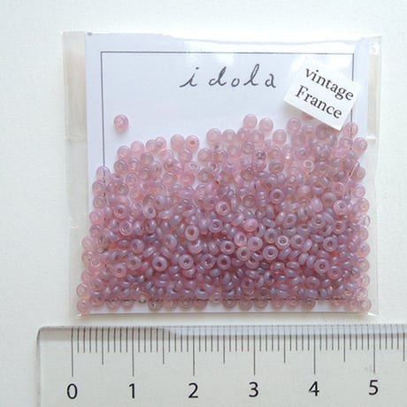 シードビーズ　（JFF153　ピンク　size外径:約2.2mm　丸小)    【4g】
