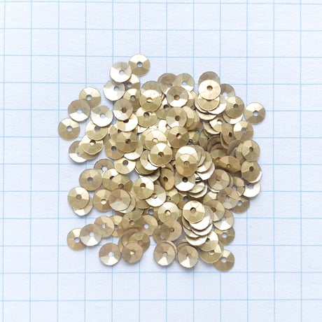 スパンコール ゼラチン製　4mm（coha022 マットゴールド）【0.5g】