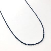 カラーアズキチェーンネックレス（ブルーベリー）【70cm】