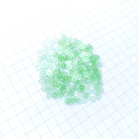スパンコール 　3mm（coha212　クリアグリーン）【0.5g】