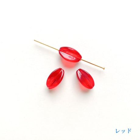 ナツメビーズ (FJ276 プラスティック製)　【単色・2個セット】