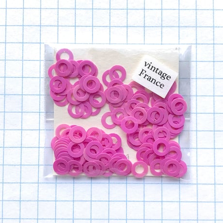 スパンコール リング　5mm（FSCA357 ピンク）【0.5g】
