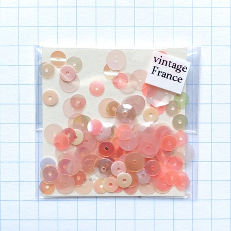 スパンコール 　3.5～8mm（LI 73　オーロラピンクMIX）【0.5g】