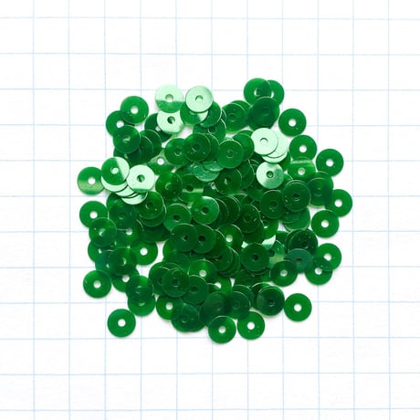 スパンコール　3.5mm（coha213 グリーン）【0.5g】