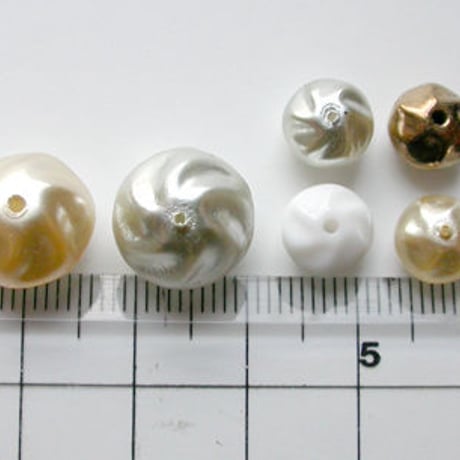 バロックパール　S（FJ181 6mm　シルバー）　【3個セット】