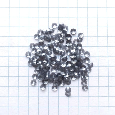 スパンコール　ラウンド（FFS286 グレー 3mm/0.3g）